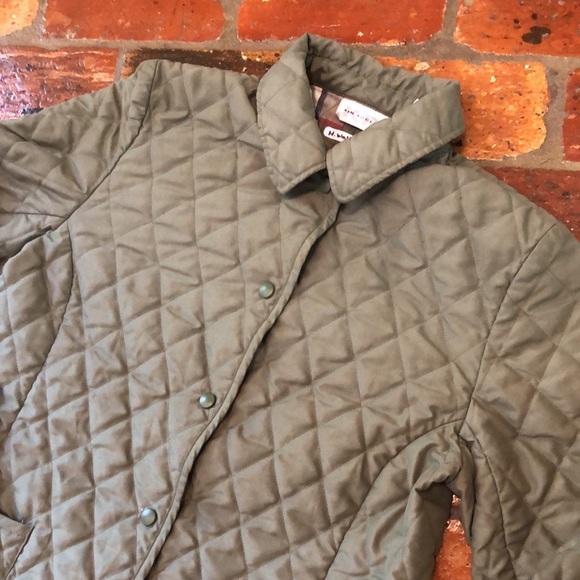 Kim Roger snap up quilted jacket with contrasting plaid interior szM - Picture 3 of 10